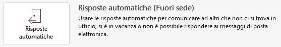 Icona Risposte automatiche (Fuori sede)