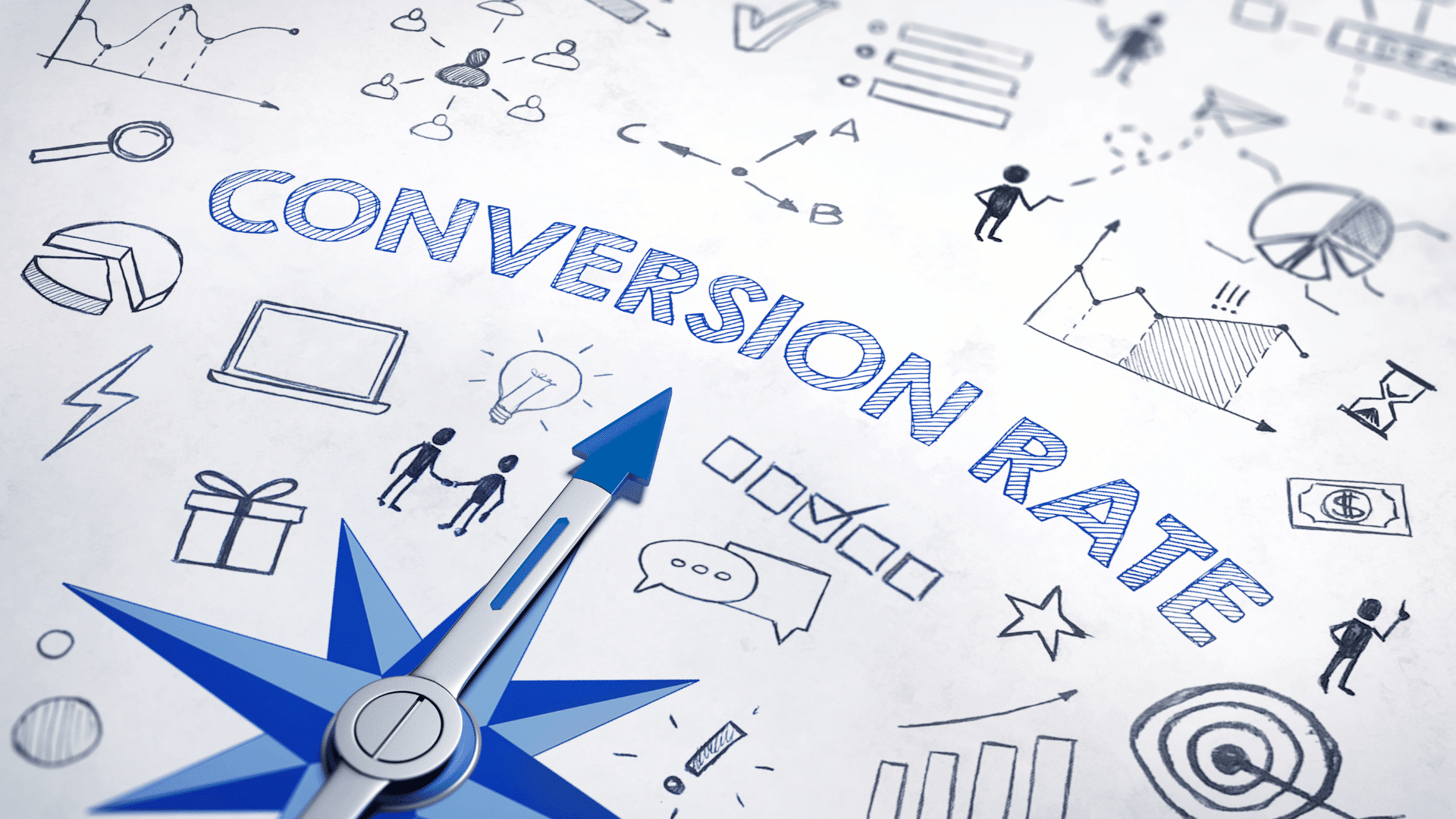 Disegno con scritta Conversion Rate