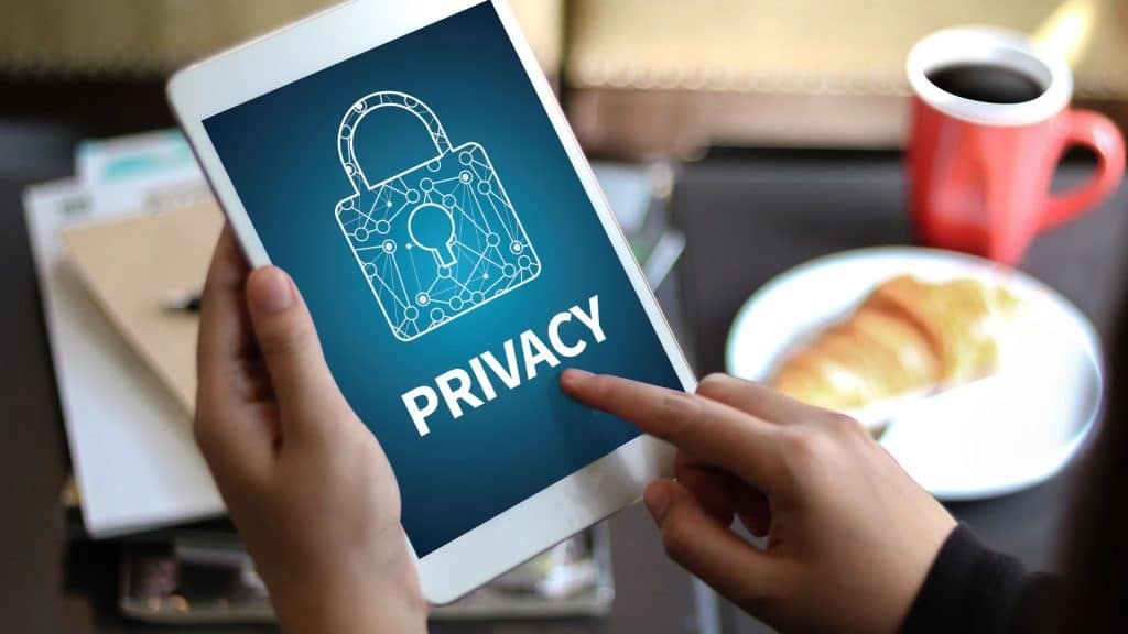Simbolo della privacy dei dati personali