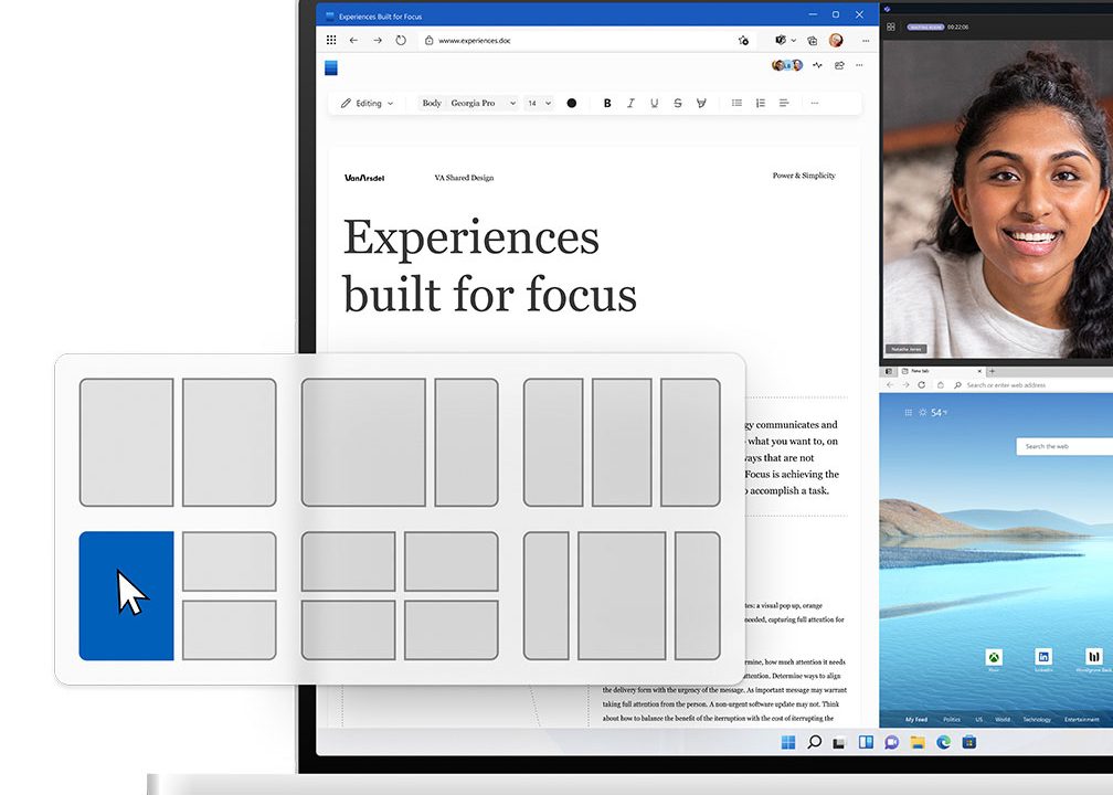 Schermata di Windows 11